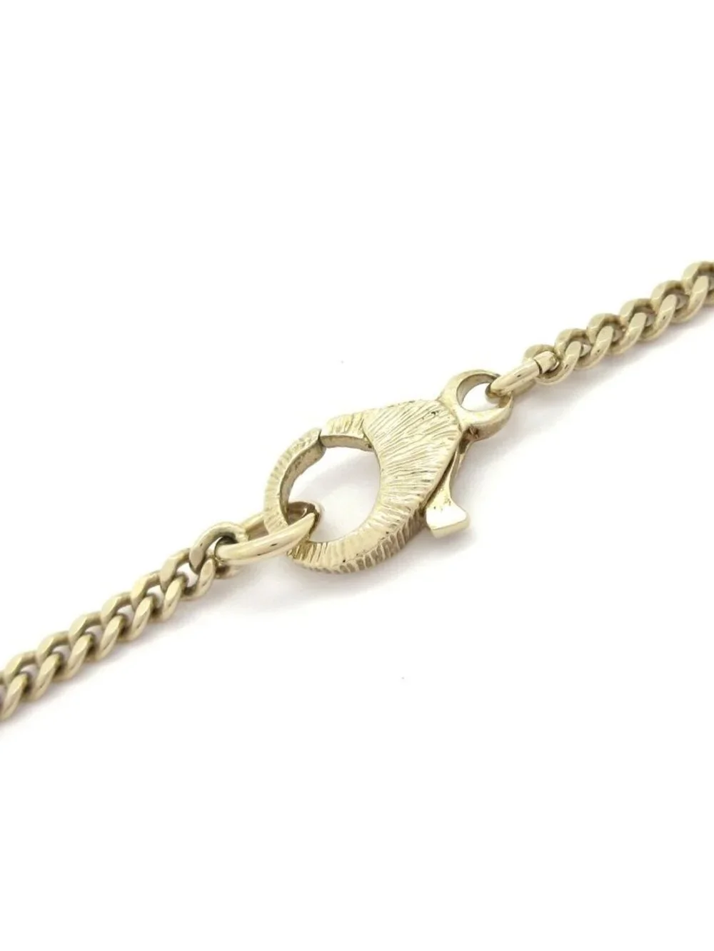 Chanel Necklace No 5 CC Logo Lambskin Gold Black Clear